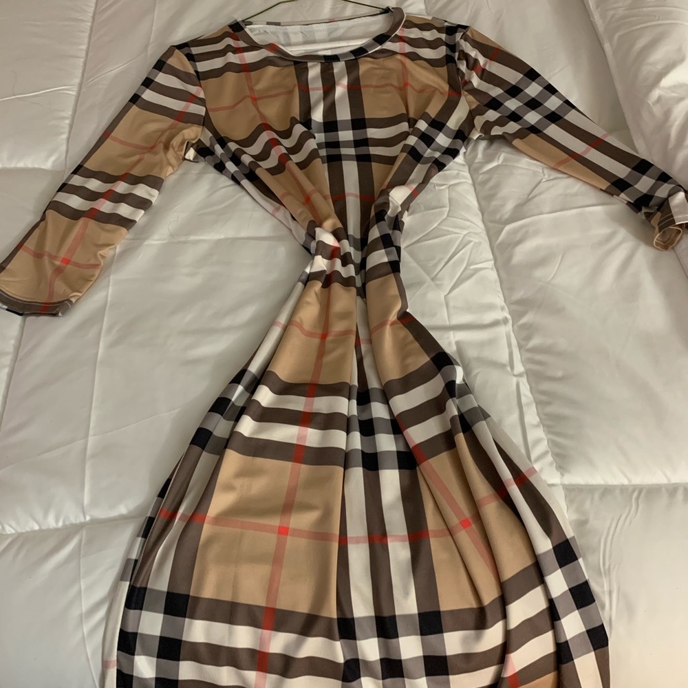 Plaid look dress
